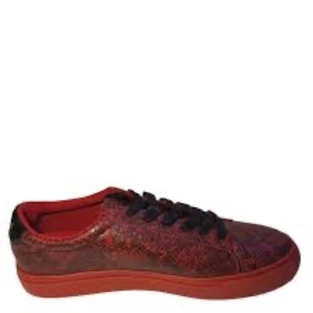 NIB GUESS Men's Barette2 Lace-Up Sneaker Red Size 7